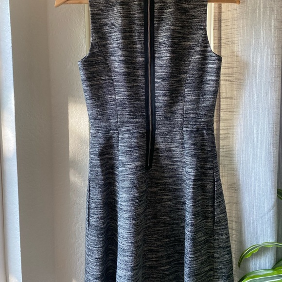Madewell Black and White A-line Sleeveless Dress Size 0 - Picture 9 of 9